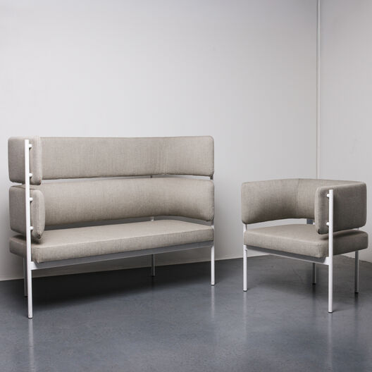 Crescent Armchair, White